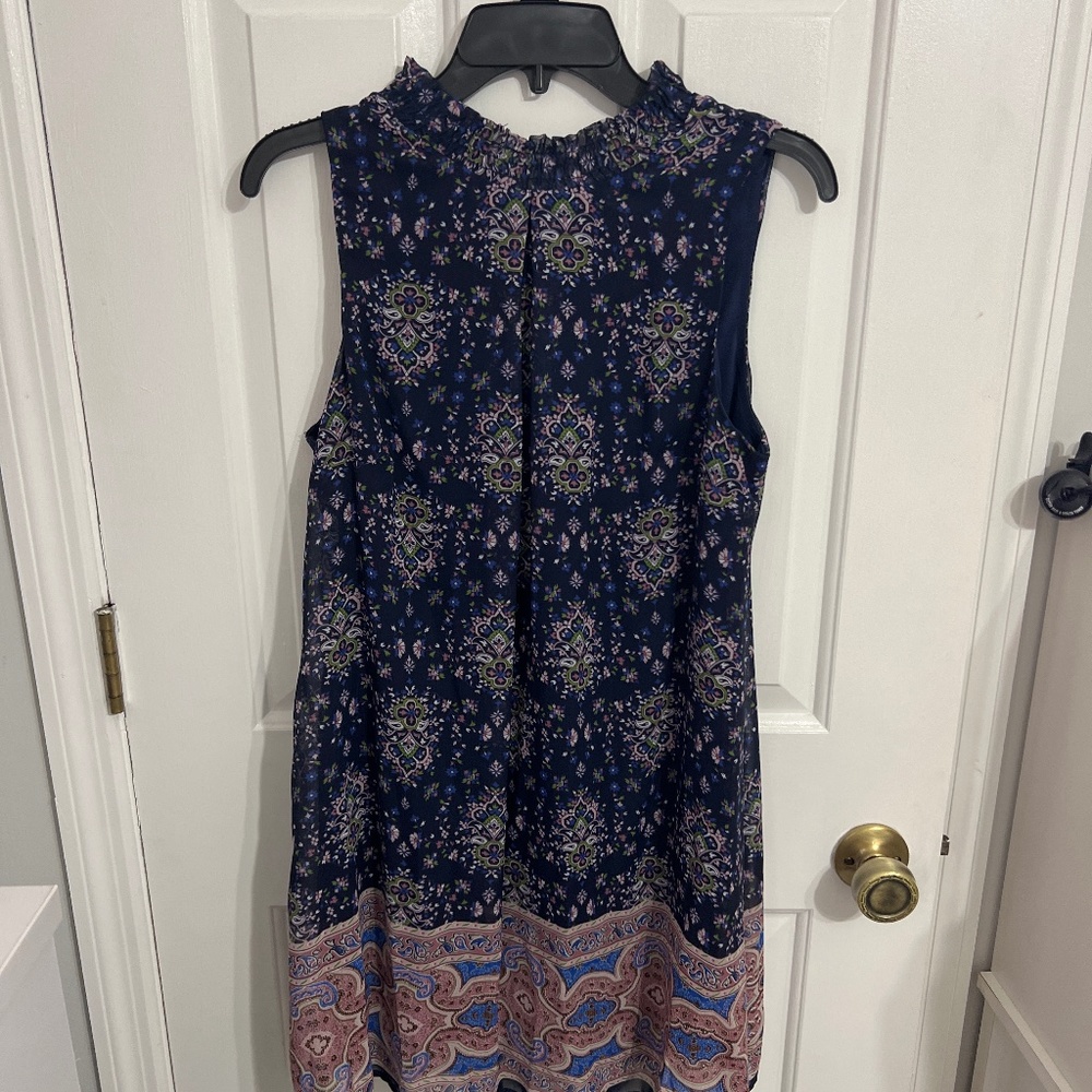 Mock neck mini midi dress